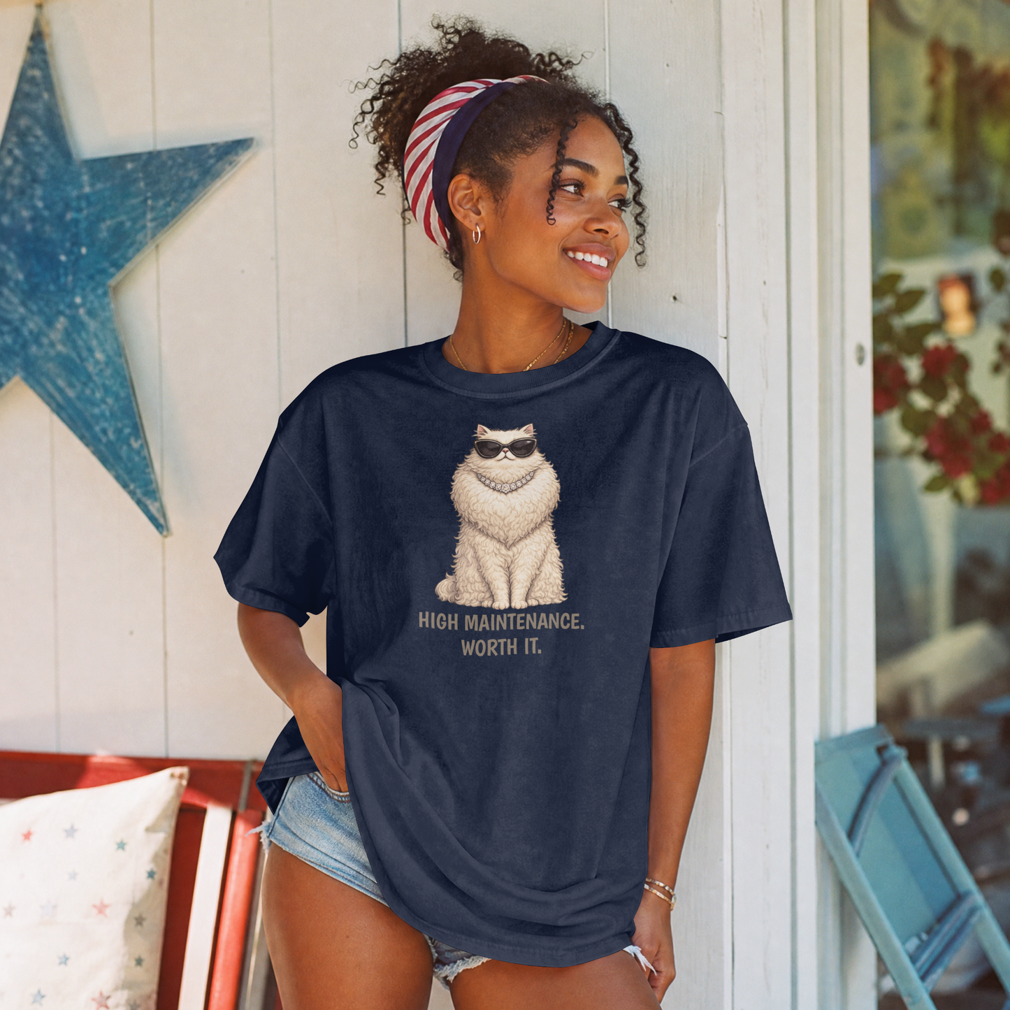 Persian Cat T-Shirt | Fashion Cat Tee | Wild & Kind Couture Creatures