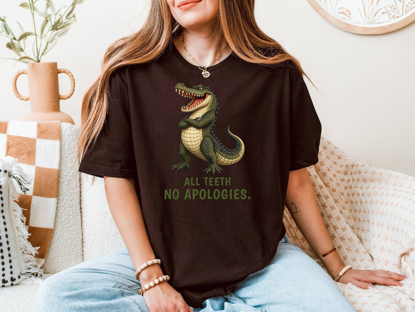 All Teeth. No Apologies. — Outback Originals Crocodile Tee