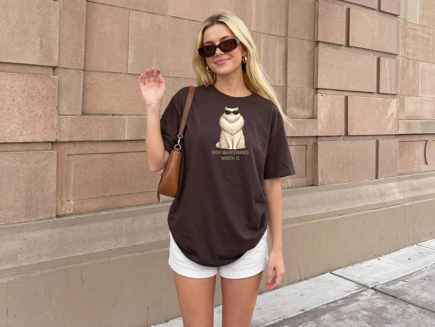 Persian Cat T-Shirt | Fashion Cat Tee | Wild & Kind Couture Creatures
