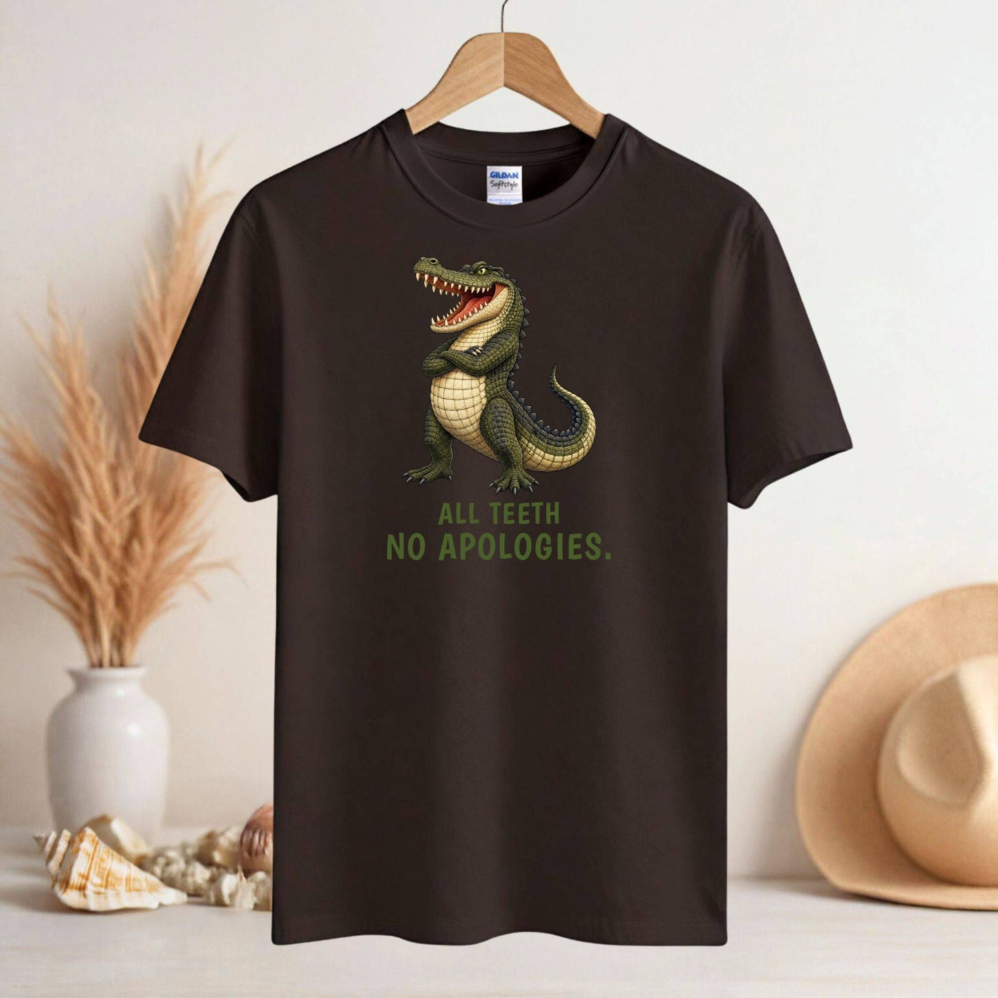 All Teeth. No Apologies. — Outback Originals Crocodile Tee