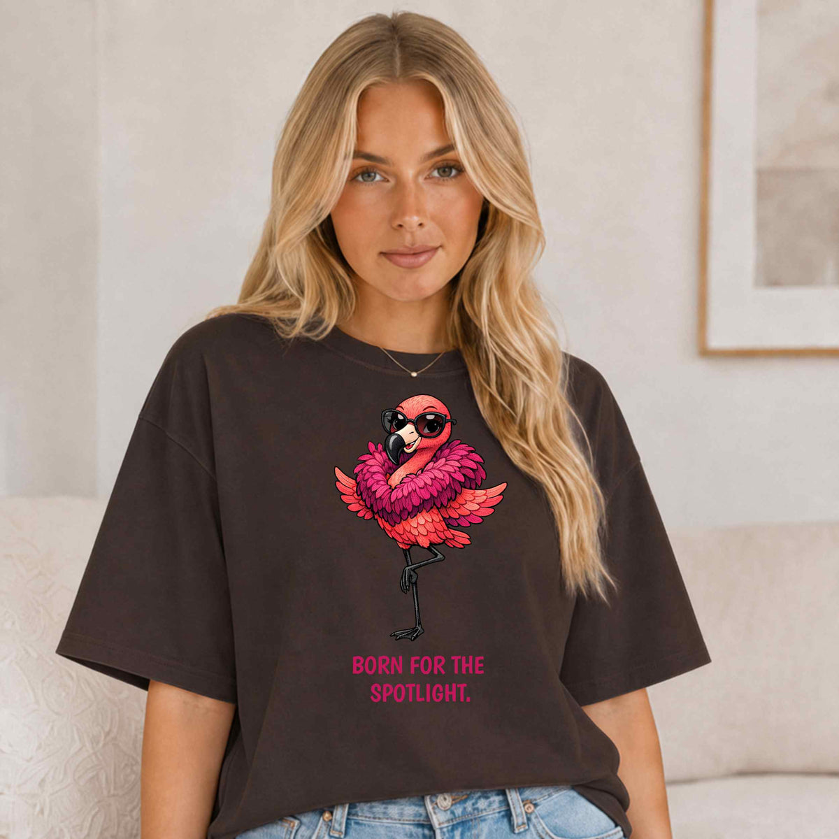Fashion Flamingo T-Shirt | Glam Animal Tee | Wild & Kind Couture Creatures