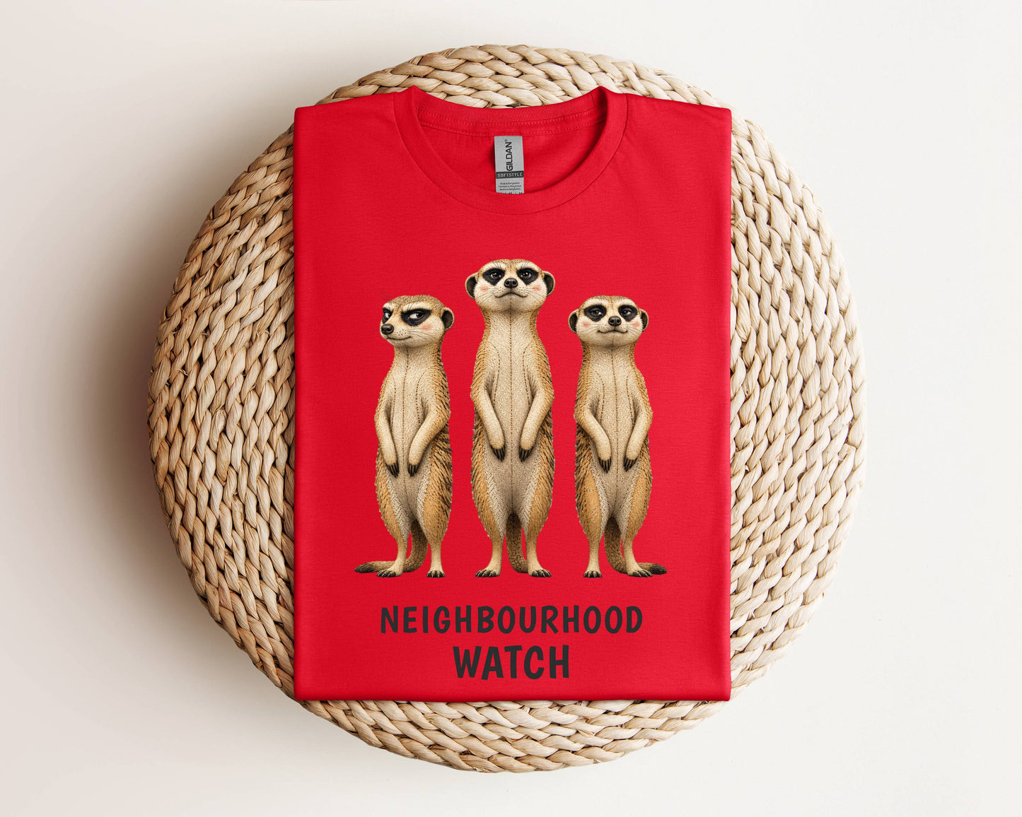 Neighbourhood Watch — Savannah Sass Triple Meerkat Tee