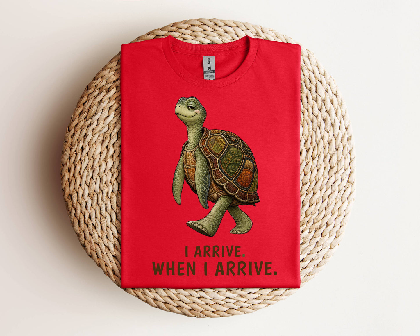 I Arrive When I Arrive — Sea Turtle Tee
