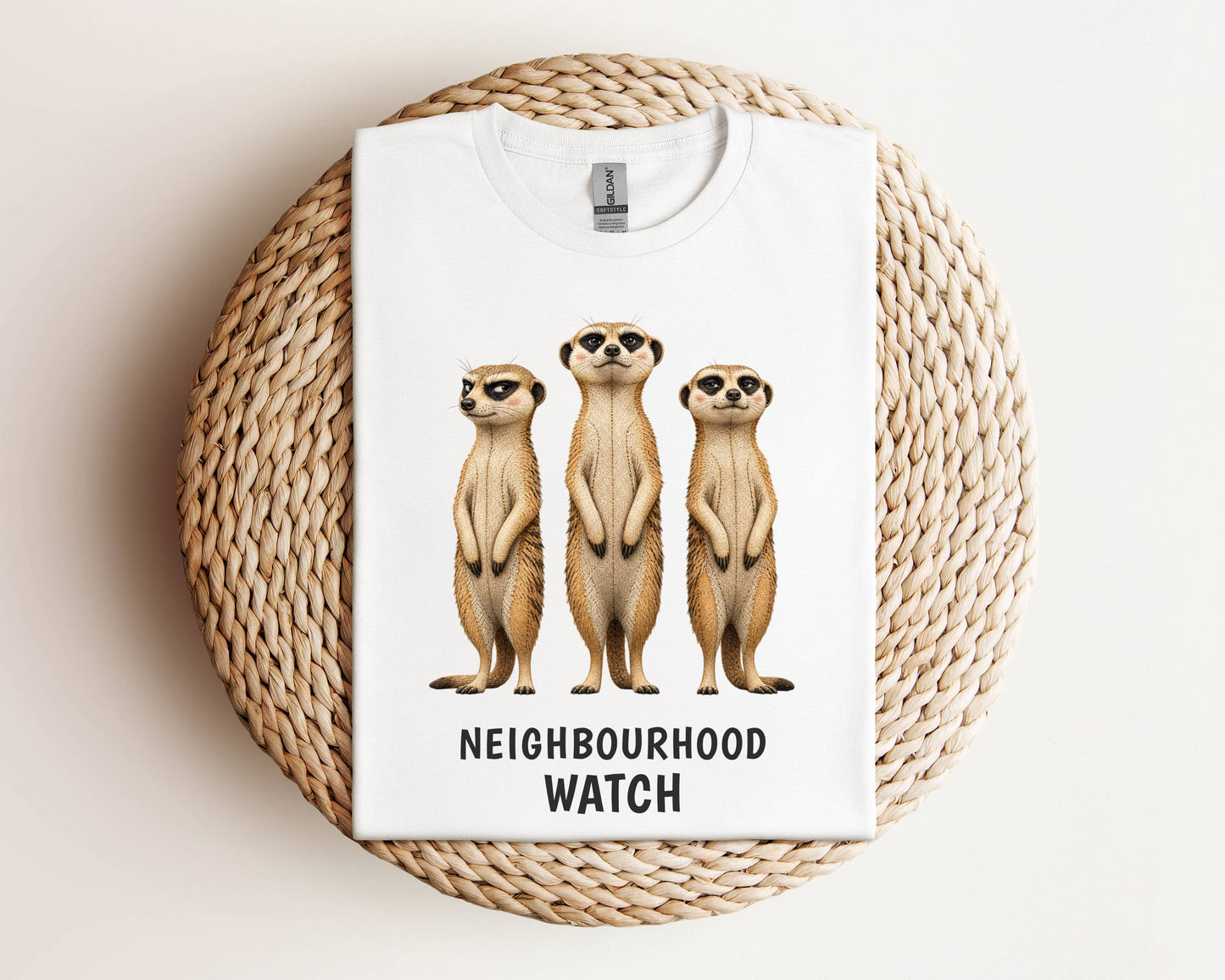 Neighbourhood Watch — Savannah Sass Triple Meerkat Tee