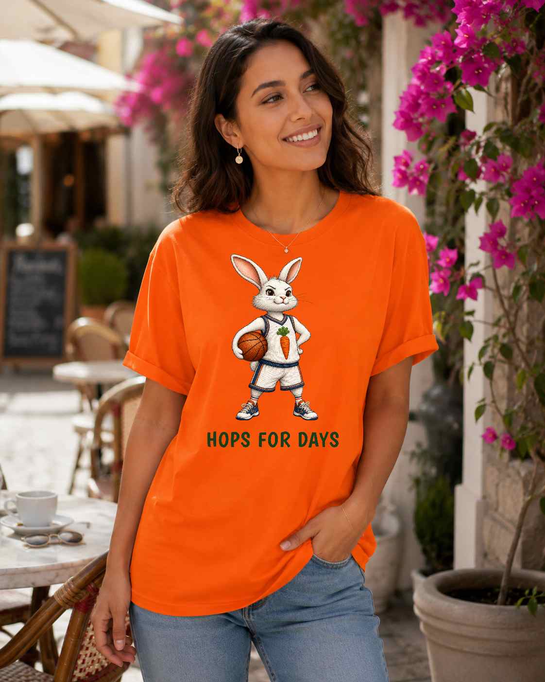 Hops For Days — Basketball Bunny Tee