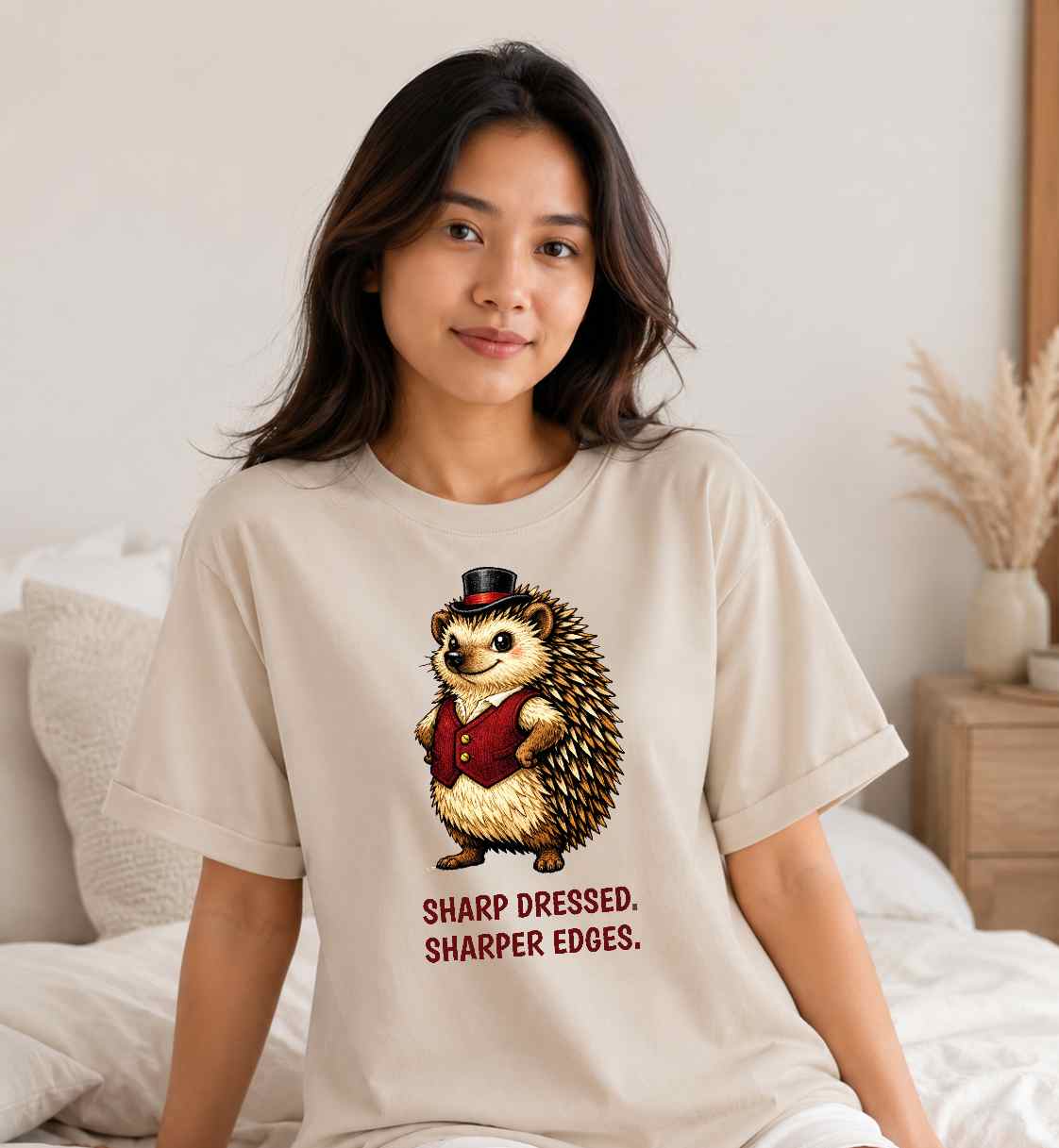 Hedgehog T-Shirt | Fashion Animal Tee | Wild & Kind Couture Creatures