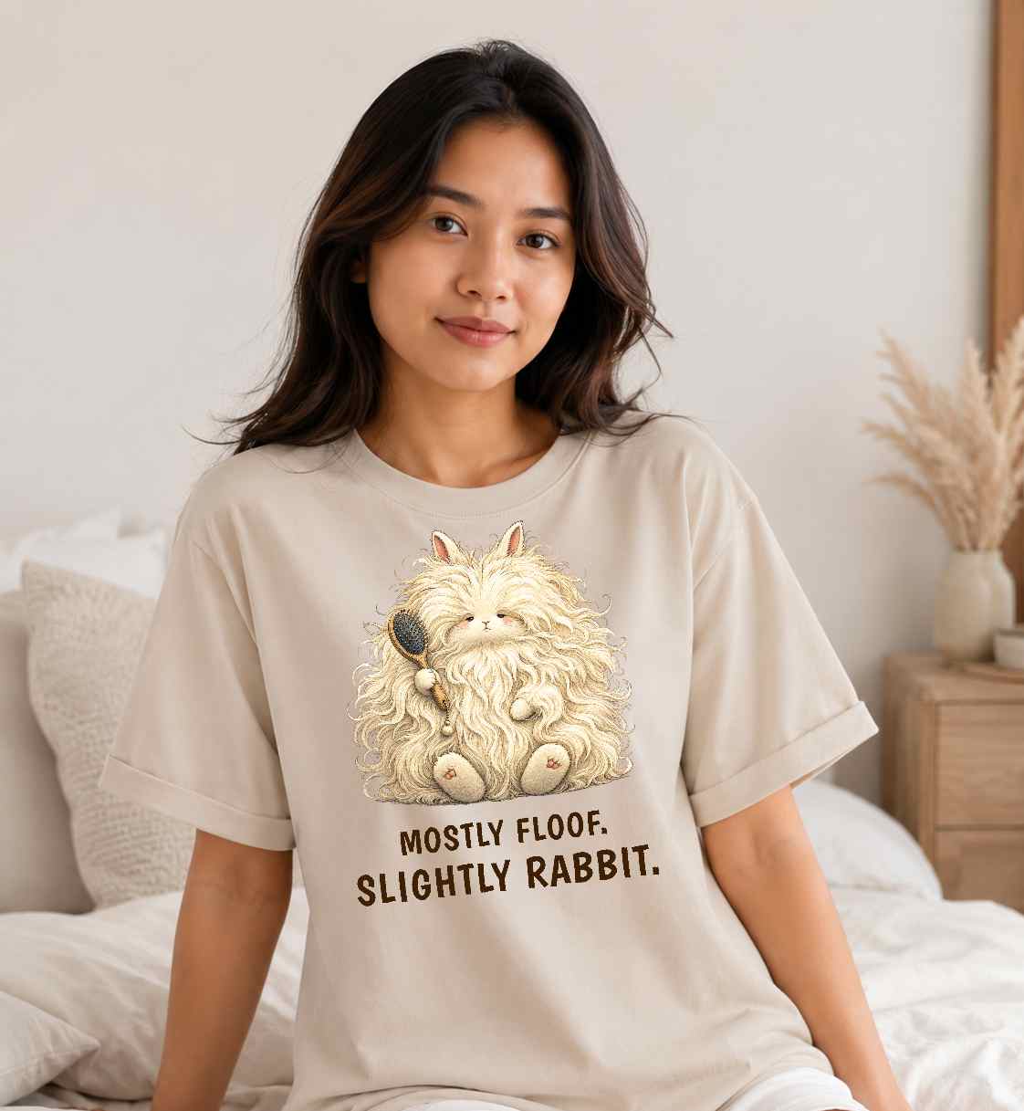 Mostly Floof. Slightly Rabbit. — Angora Rabbit Tee