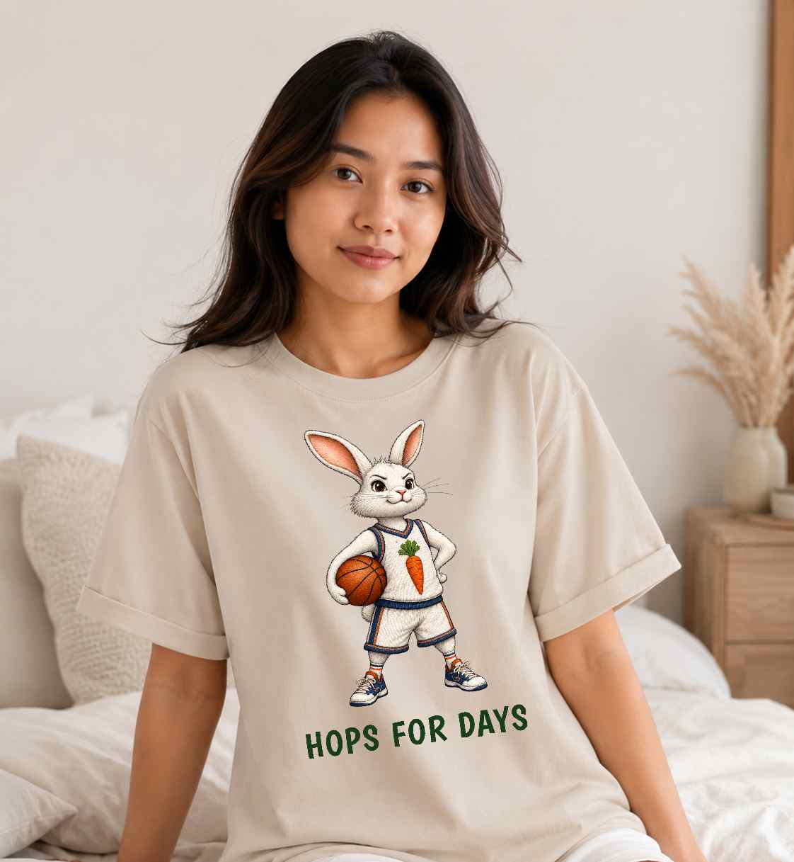 Hops For Days — Basketball Bunny Tee
