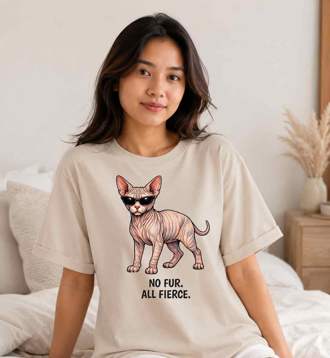 Sphynx Cat T-Shirt | Fashion Cat Tee | Wild & Kind Couture Creatures