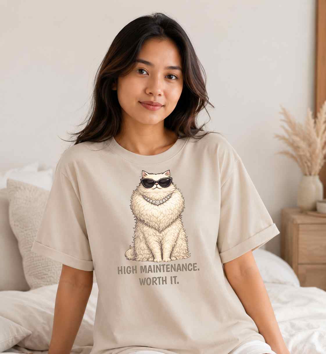 Persian Cat T-Shirt | Fashion Cat Tee | Wild & Kind Couture Creatures