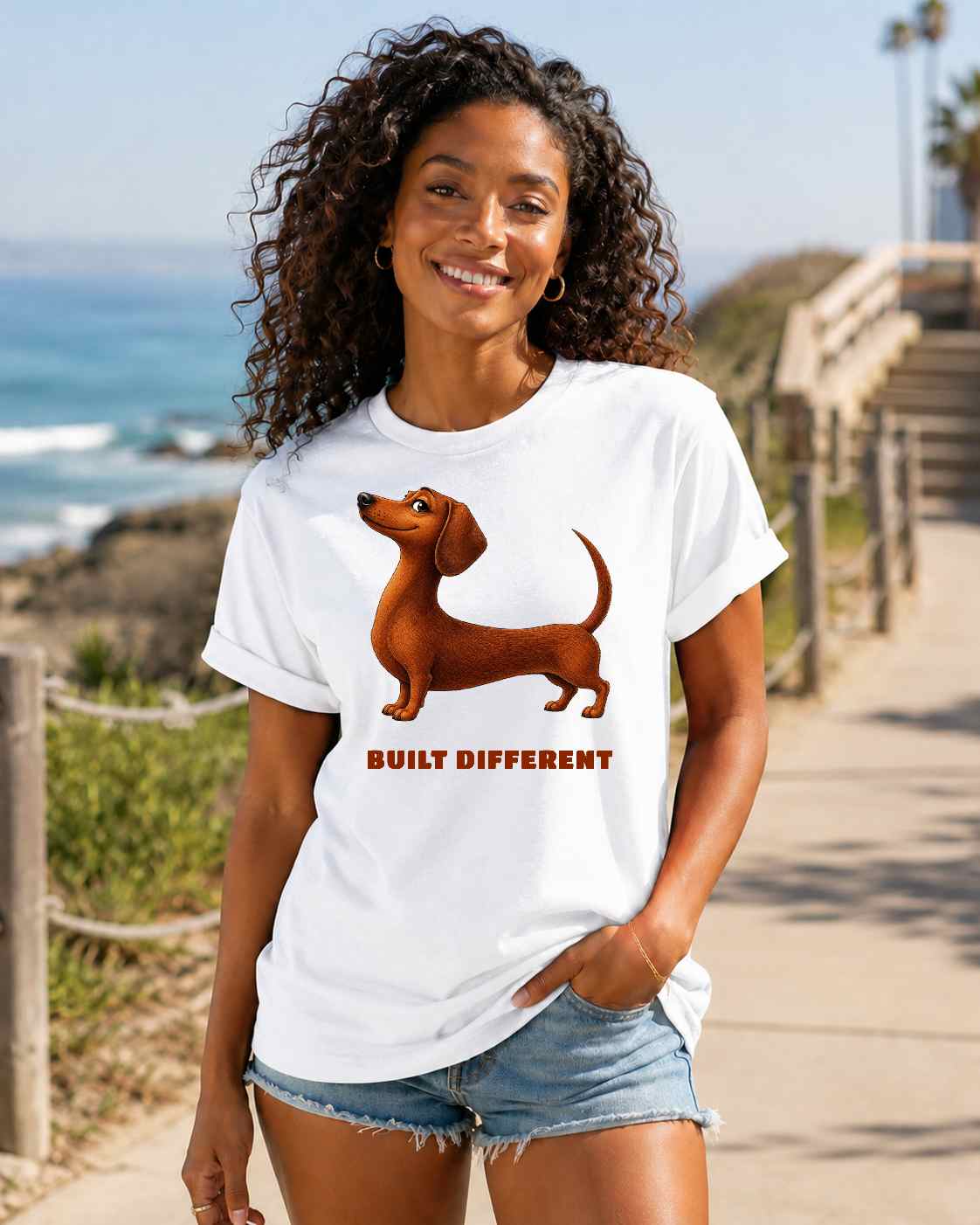 Built Different — Domestic Divas Dachshund Tee