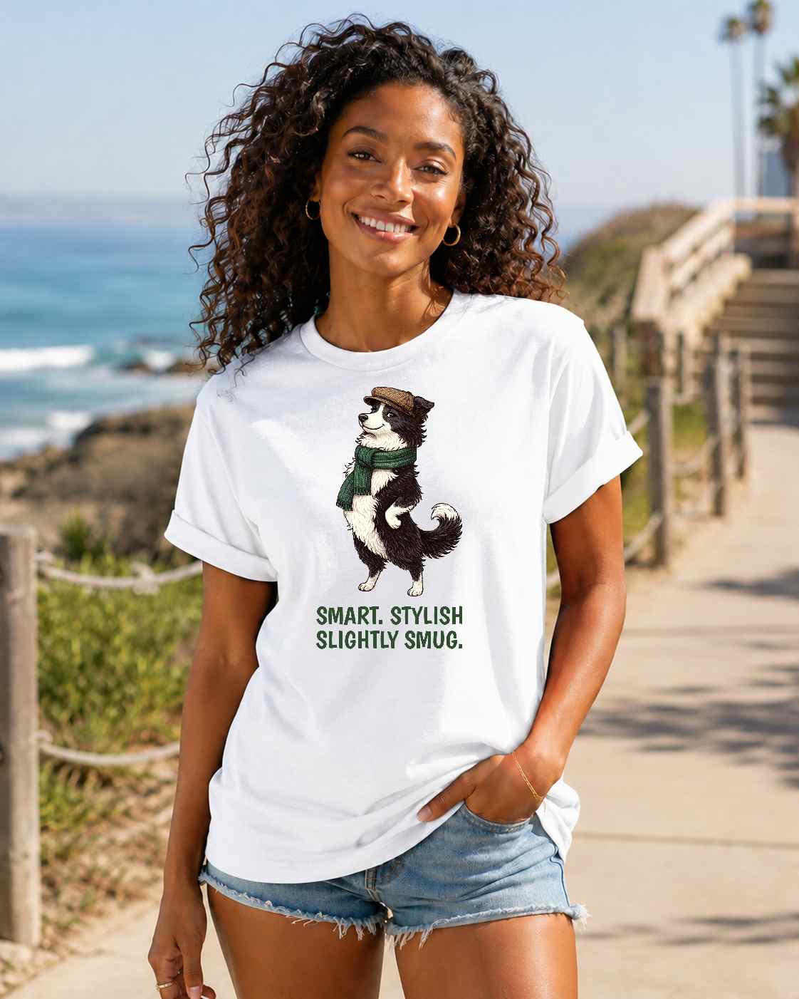 Border Collie T-Shirt | Fashion Dog Tee | Wild & Kind Couture Creatures
