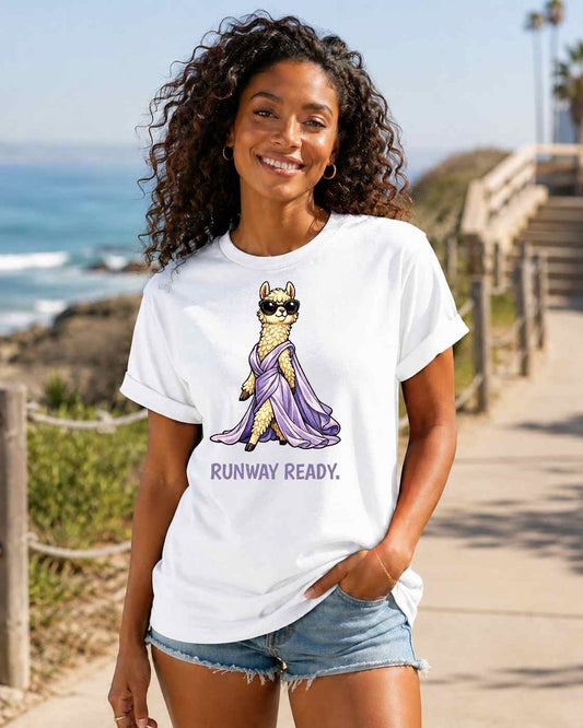 Fashion Llama T-Shirt | Couture Animal Tee | Wild & Kind Couture Creatures