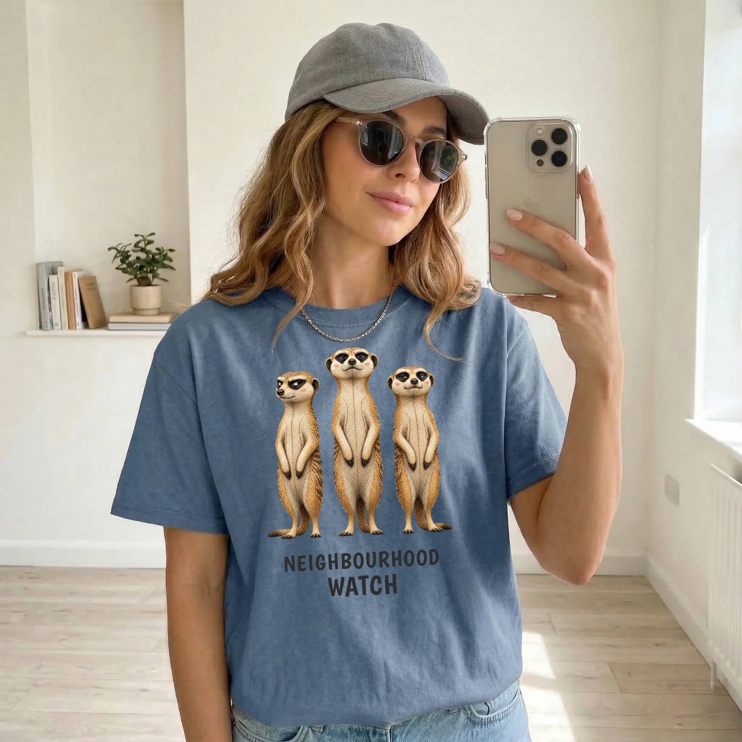 Neighbourhood Watch — Savannah Sass Triple Meerkat Tee