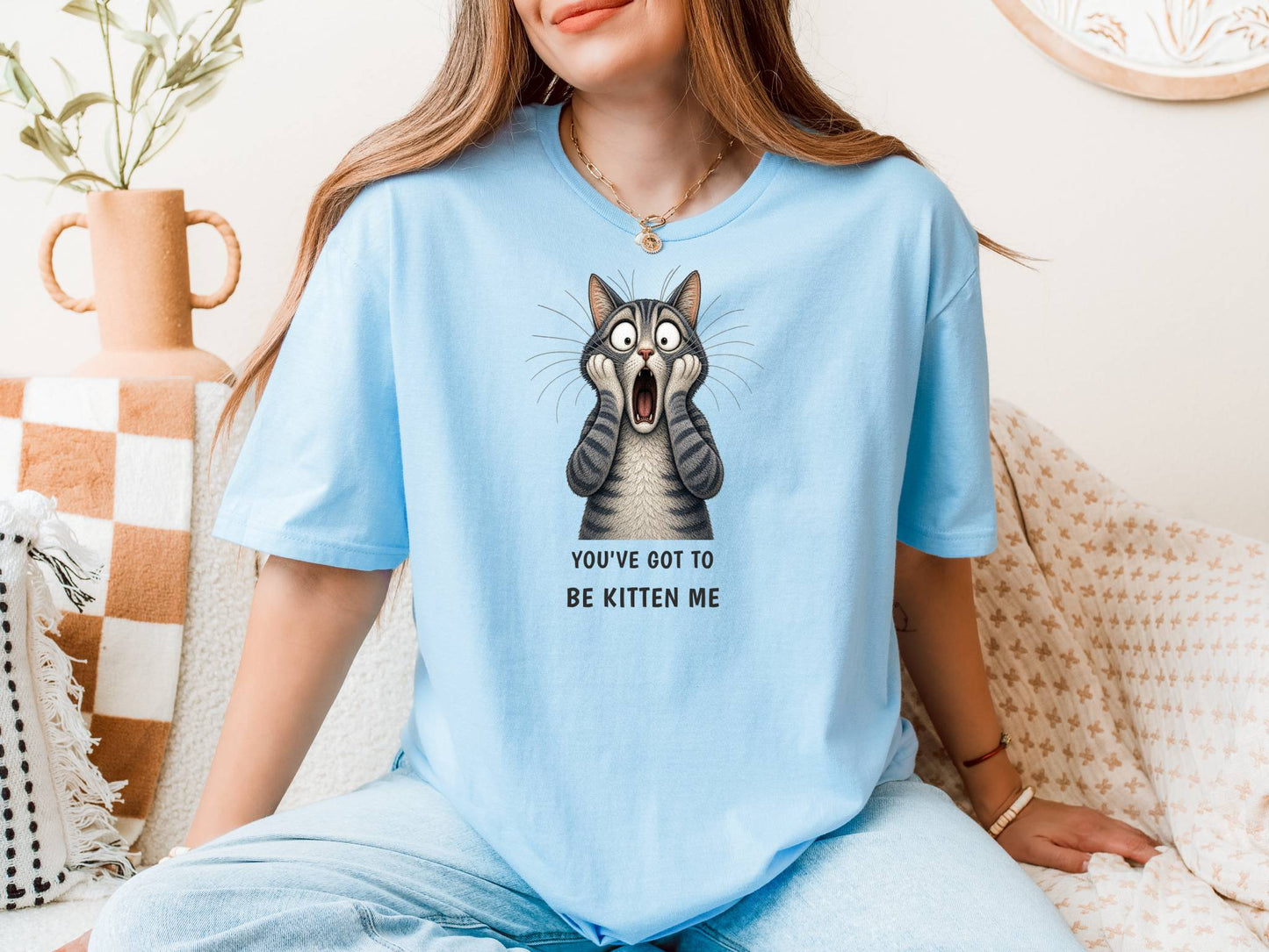 You've Got to Be Kitten Me — Domestic Divas Shocked Cat Tee