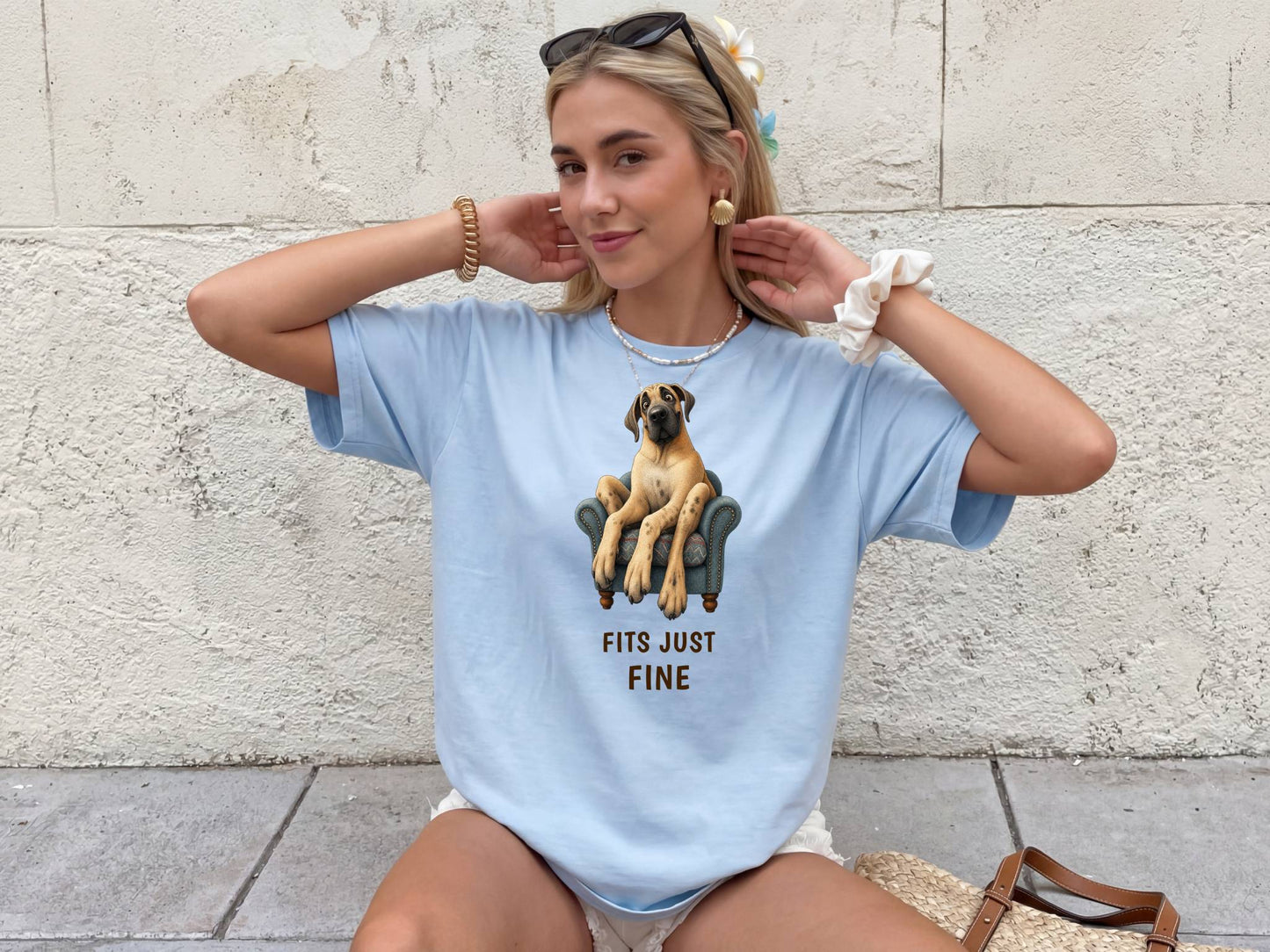 Fits Just Fine — Great Dane Tee