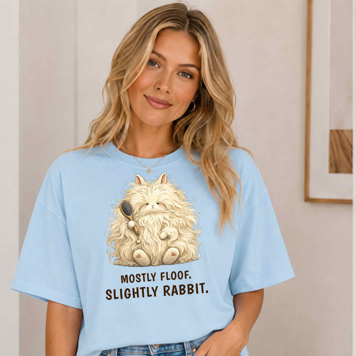 Mostly Floof. Slightly Rabbit. — Angora Rabbit Tee