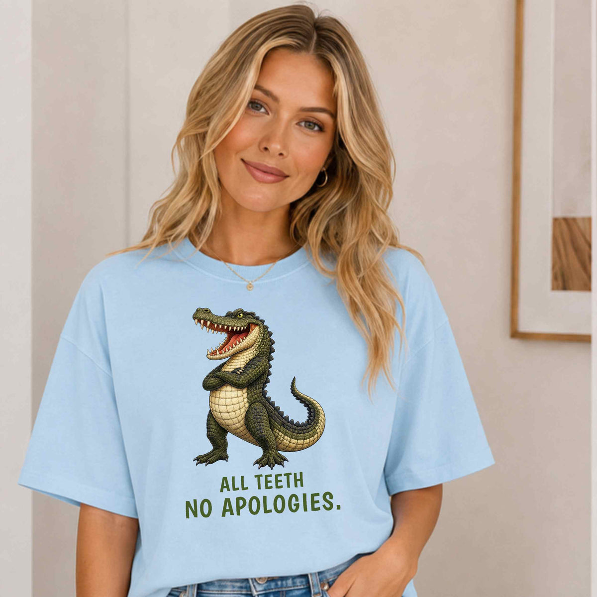 All Teeth. No Apologies. — Outback Originals Crocodile Tee