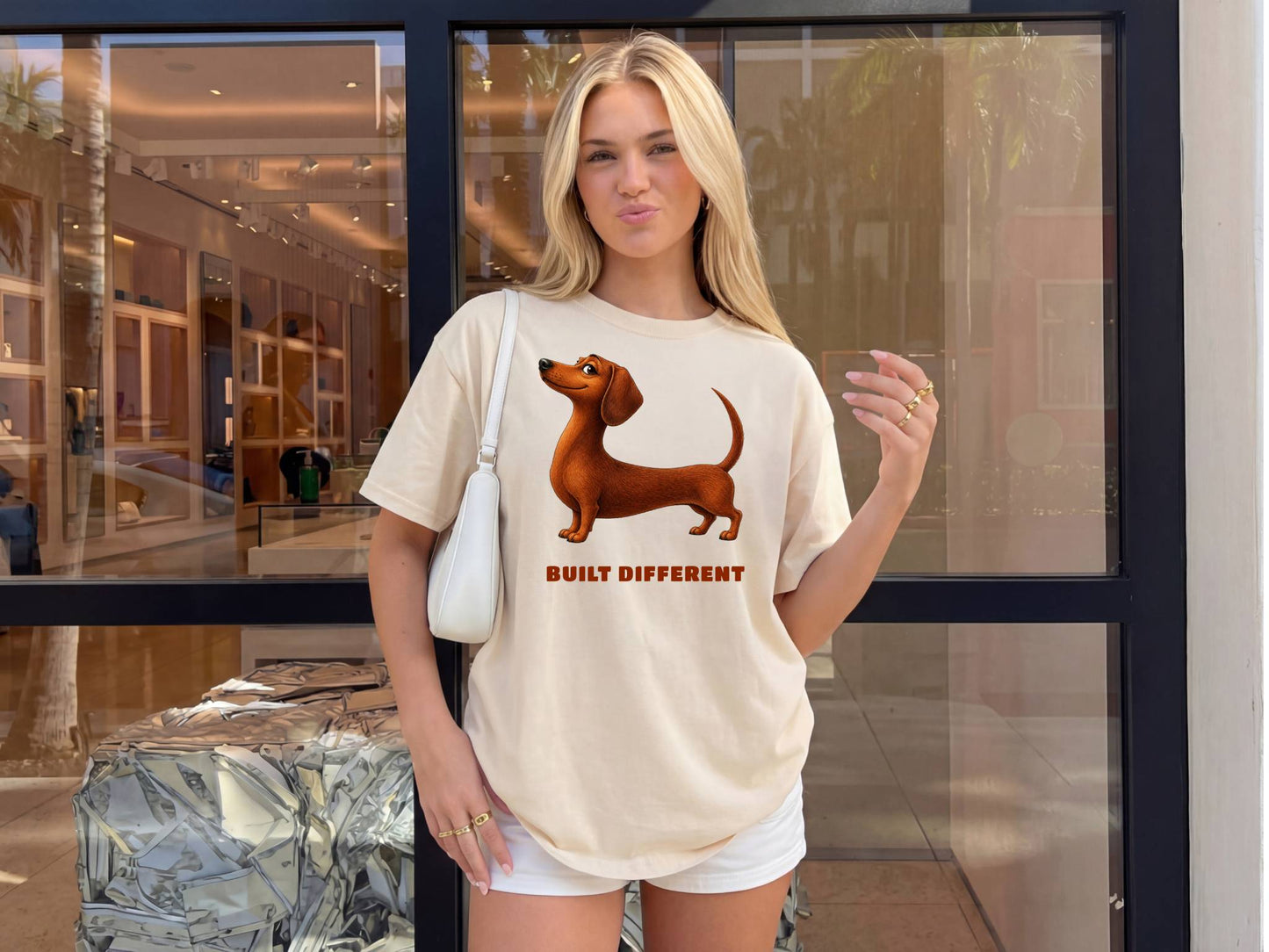 Built Different — Domestic Divas Dachshund Tee