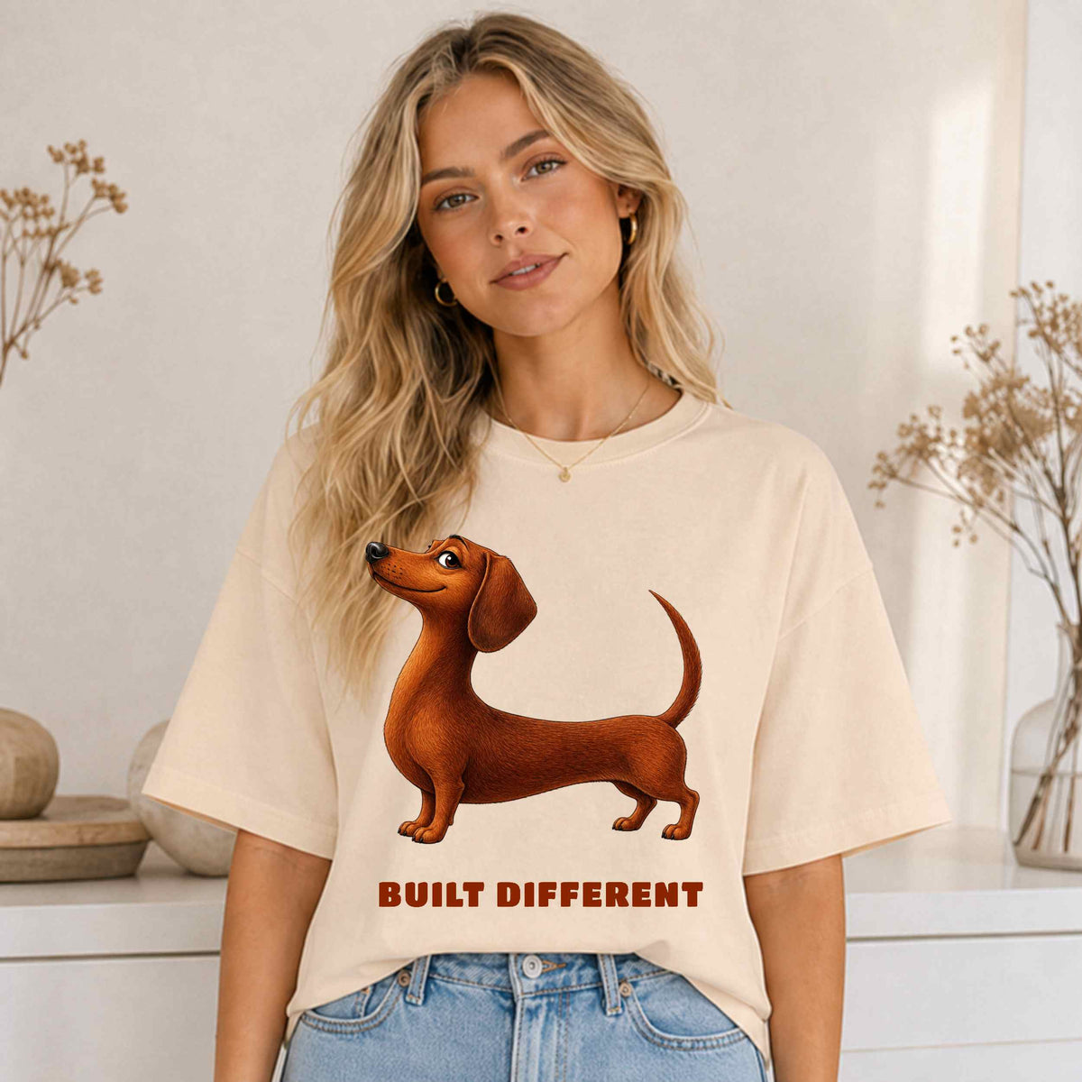 Built Different — Domestic Divas Dachshund Tee