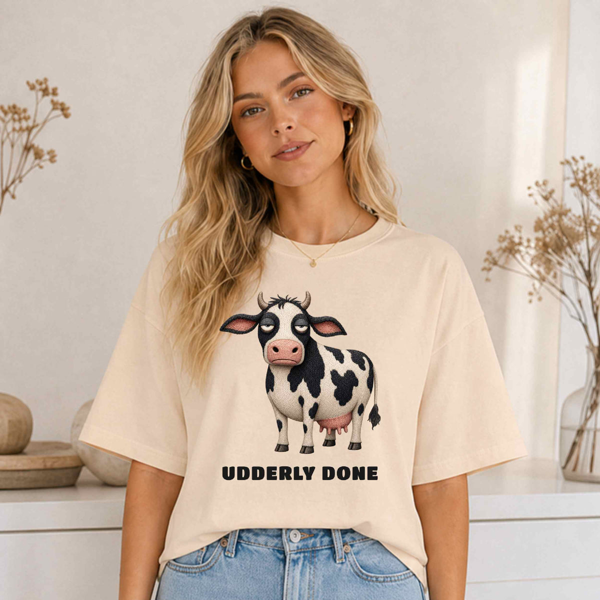 Udderly Done — Barnyard Baddies Cow Tee