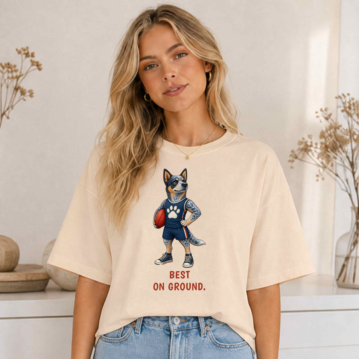 Best On Ground — AFL Blue Heeler Tee