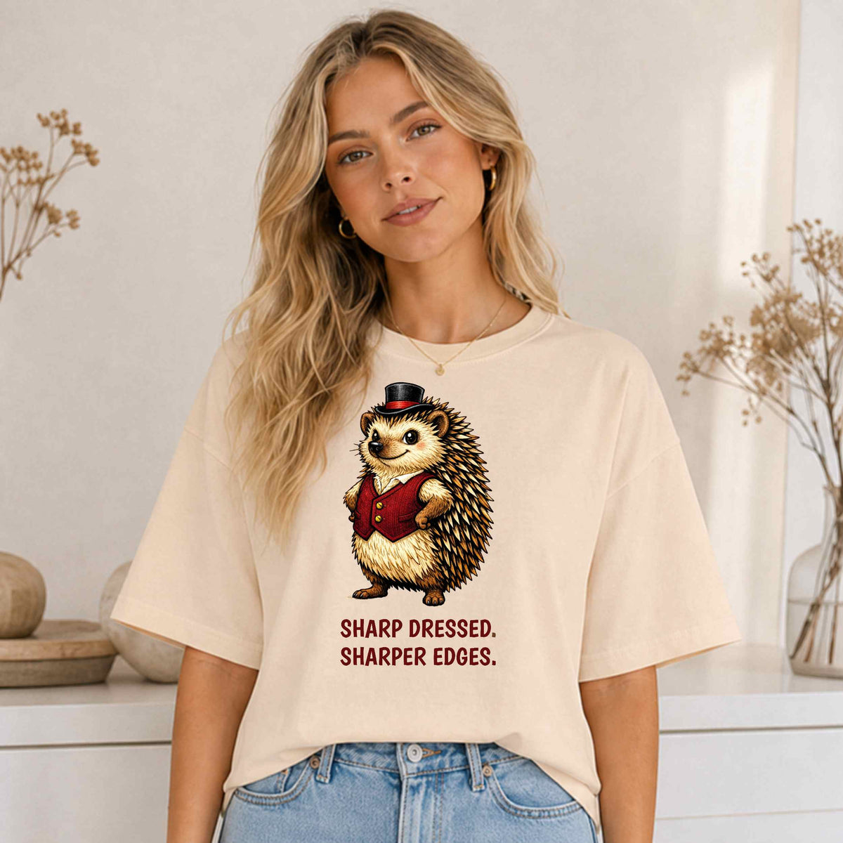 Hedgehog T-Shirt | Fashion Animal Tee | Wild & Kind Couture Creatures