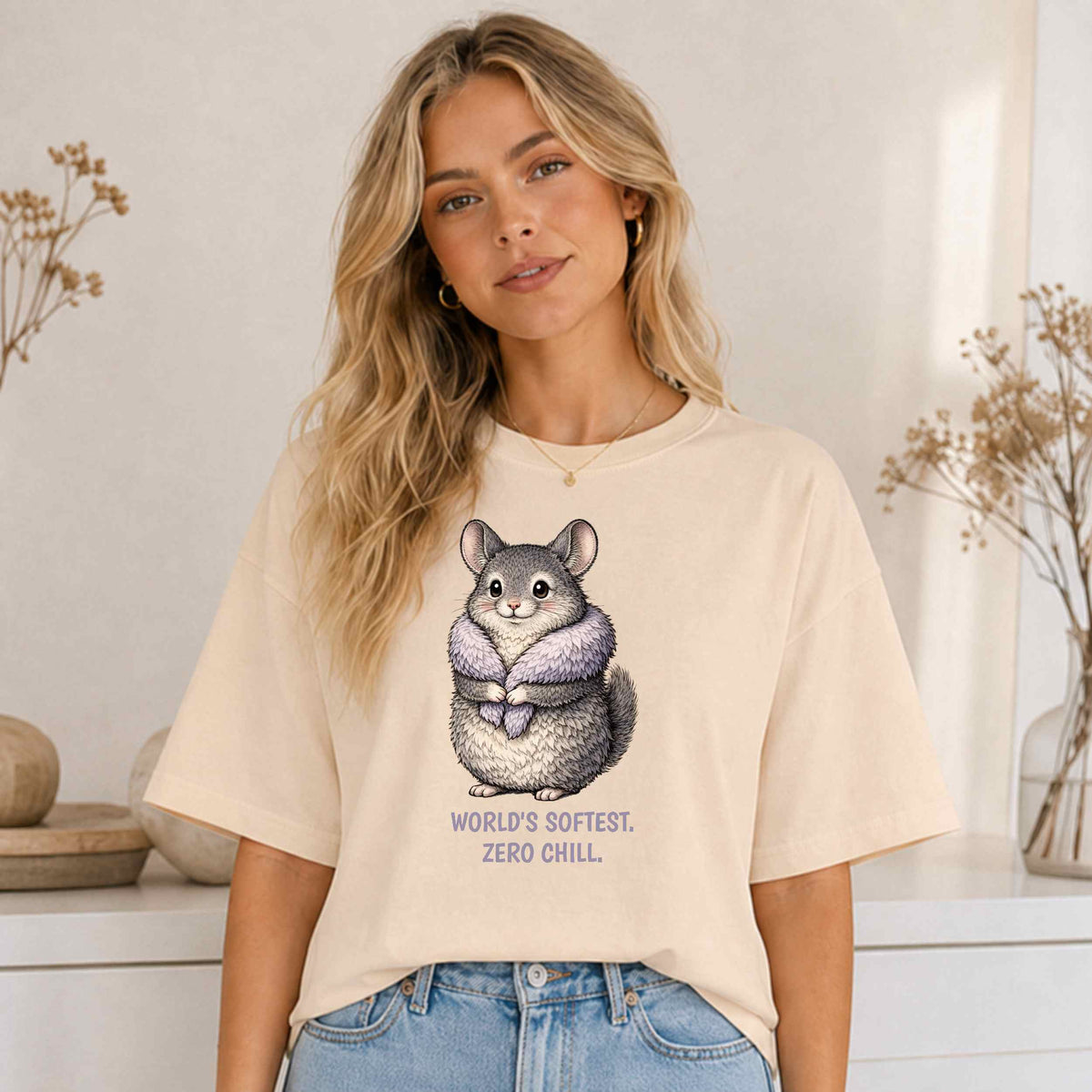 Chinchilla 'World's Softest, Zero Chill' T-Shirt