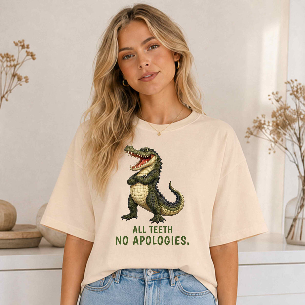 All Teeth. No Apologies. — Outback Originals Crocodile Tee