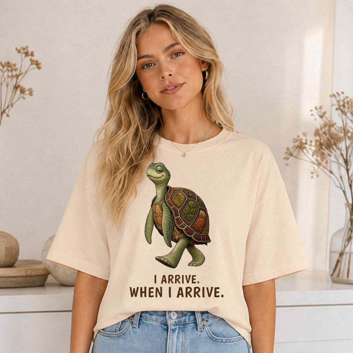 I Arrive When I Arrive — Sea Turtle Tee