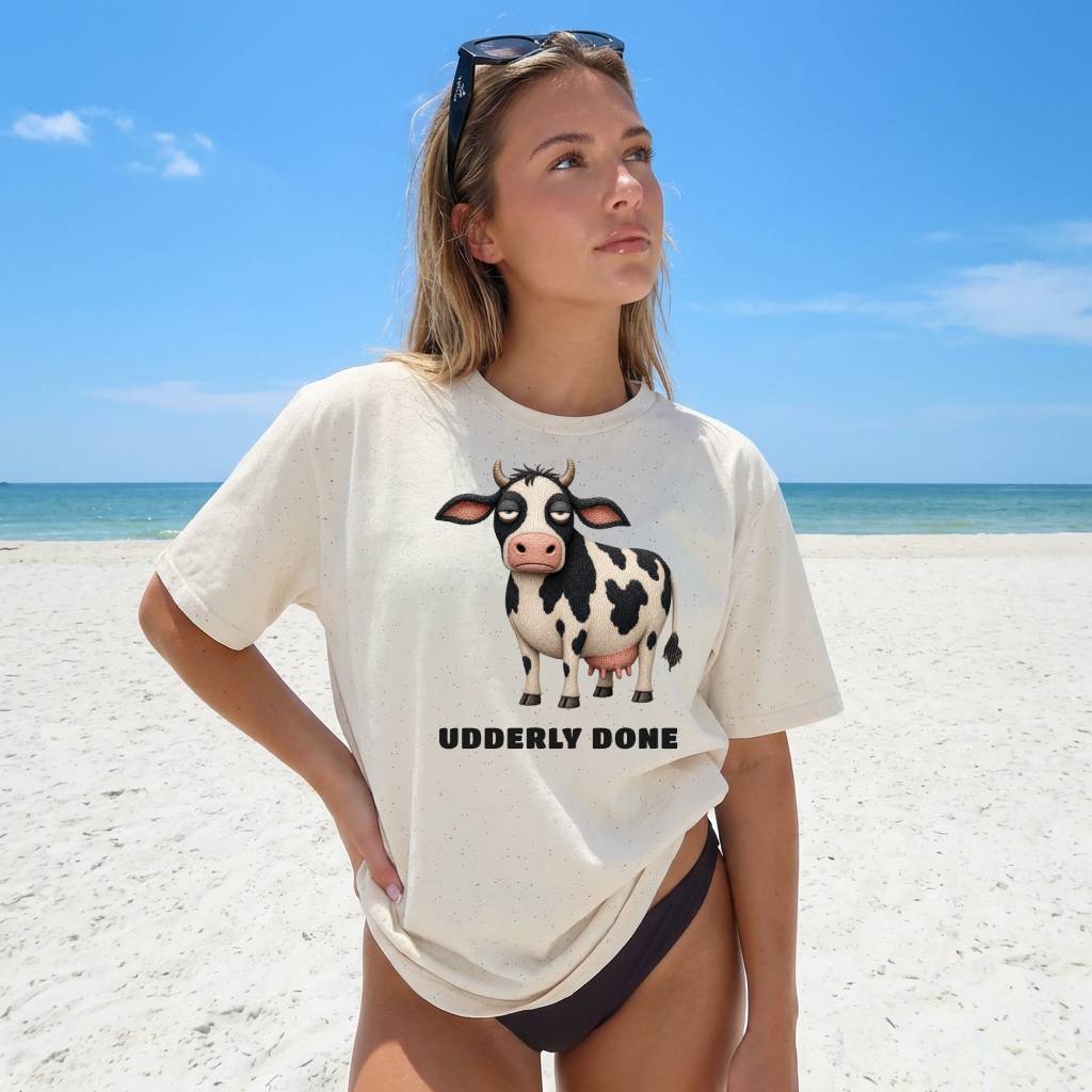 Udderly Done — Barnyard Baddies Cow Tee