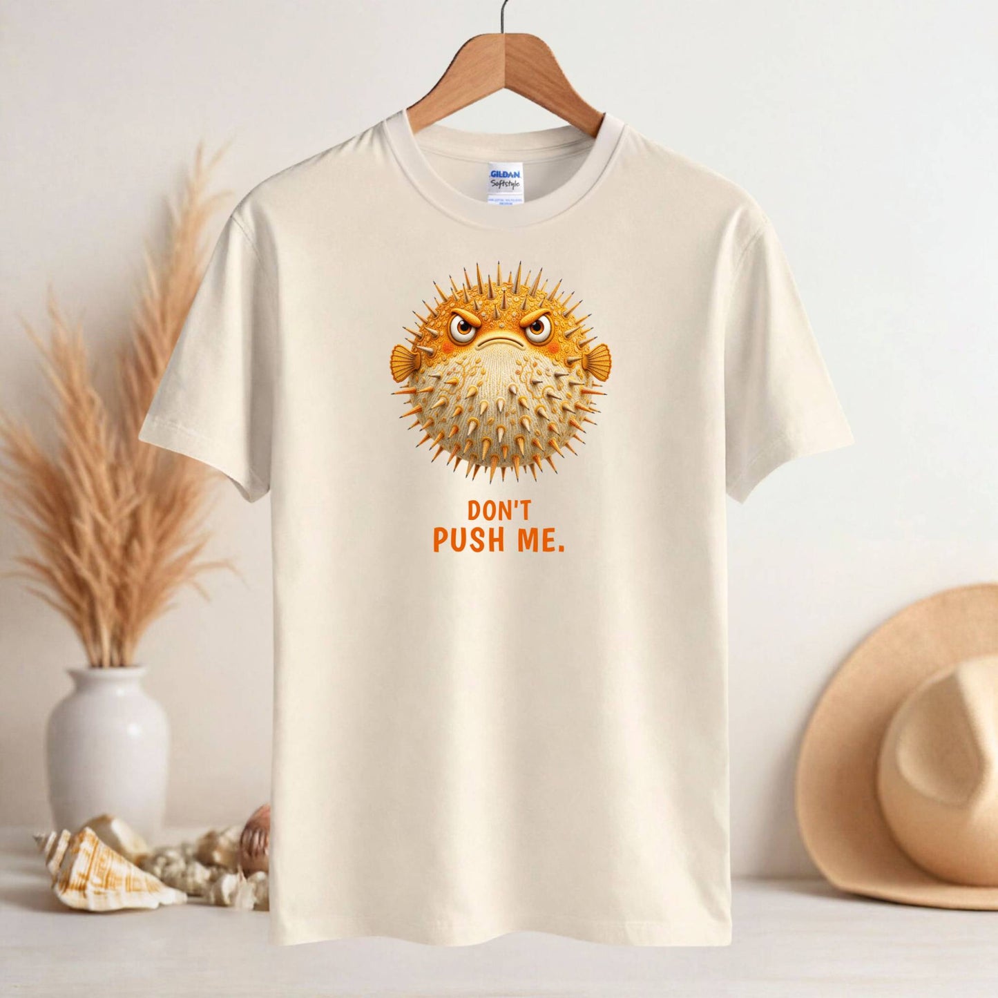 Don't Push Me — Reef Rebels Pufferfish Tee
