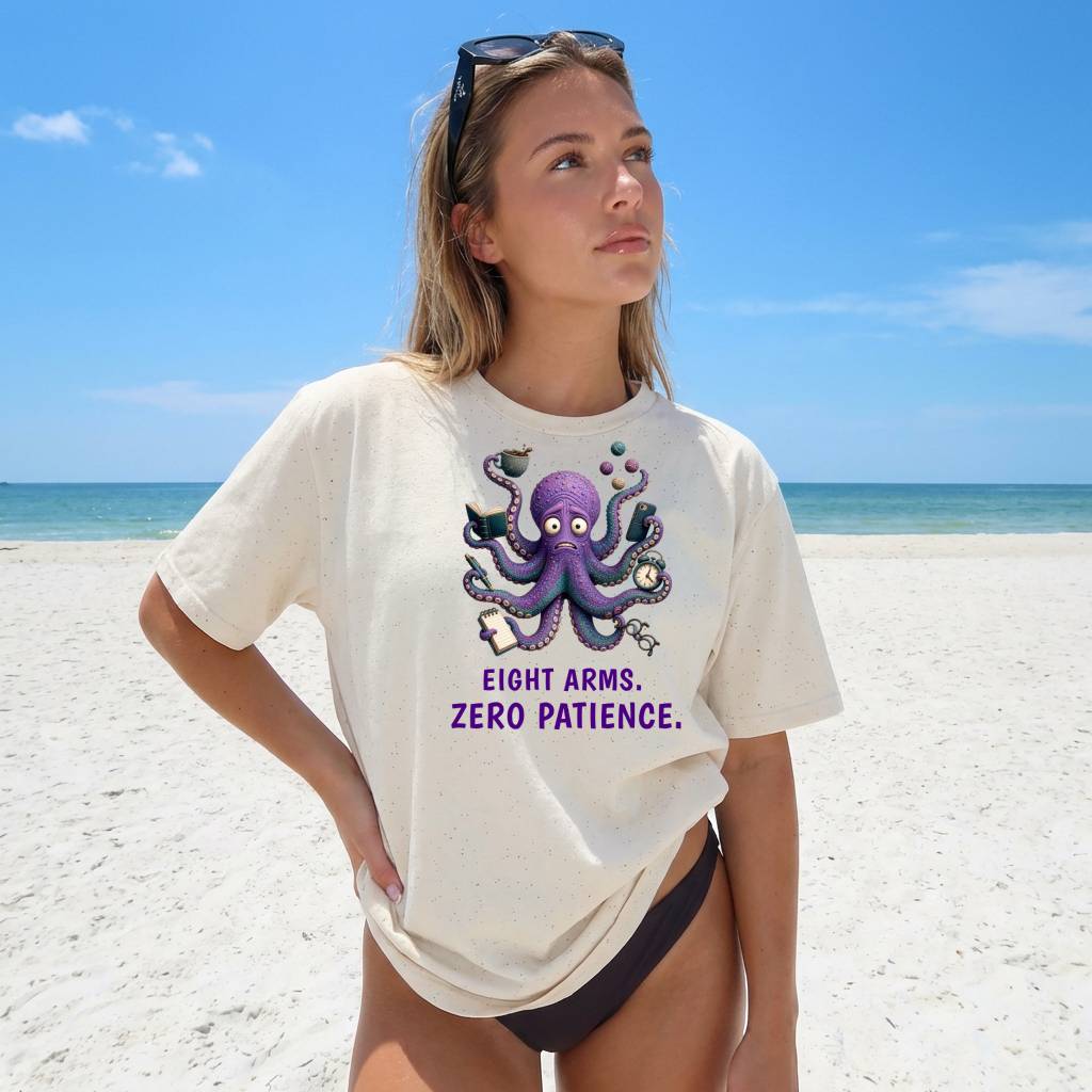 Eight Arms. Zero Patience. — Reef Rebels Octopus Tee