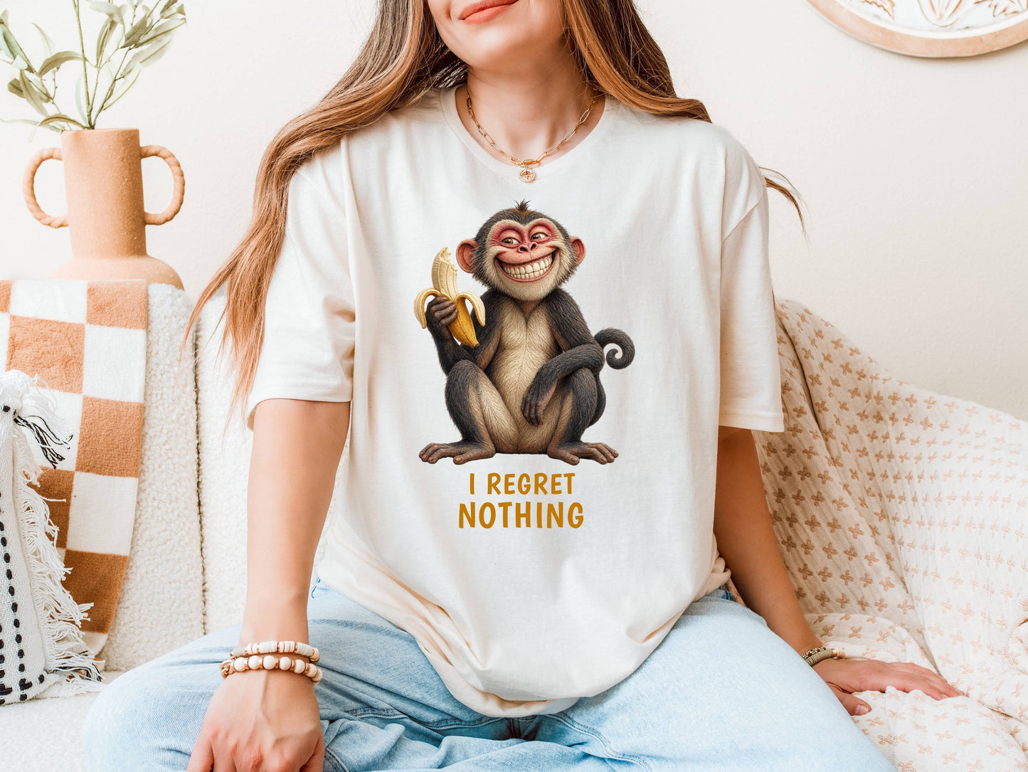 I Regret Nothing — Jungle Jokers Monkey Tee