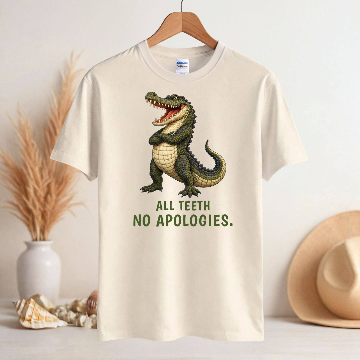 All Teeth. No Apologies. — Outback Originals Crocodile Tee