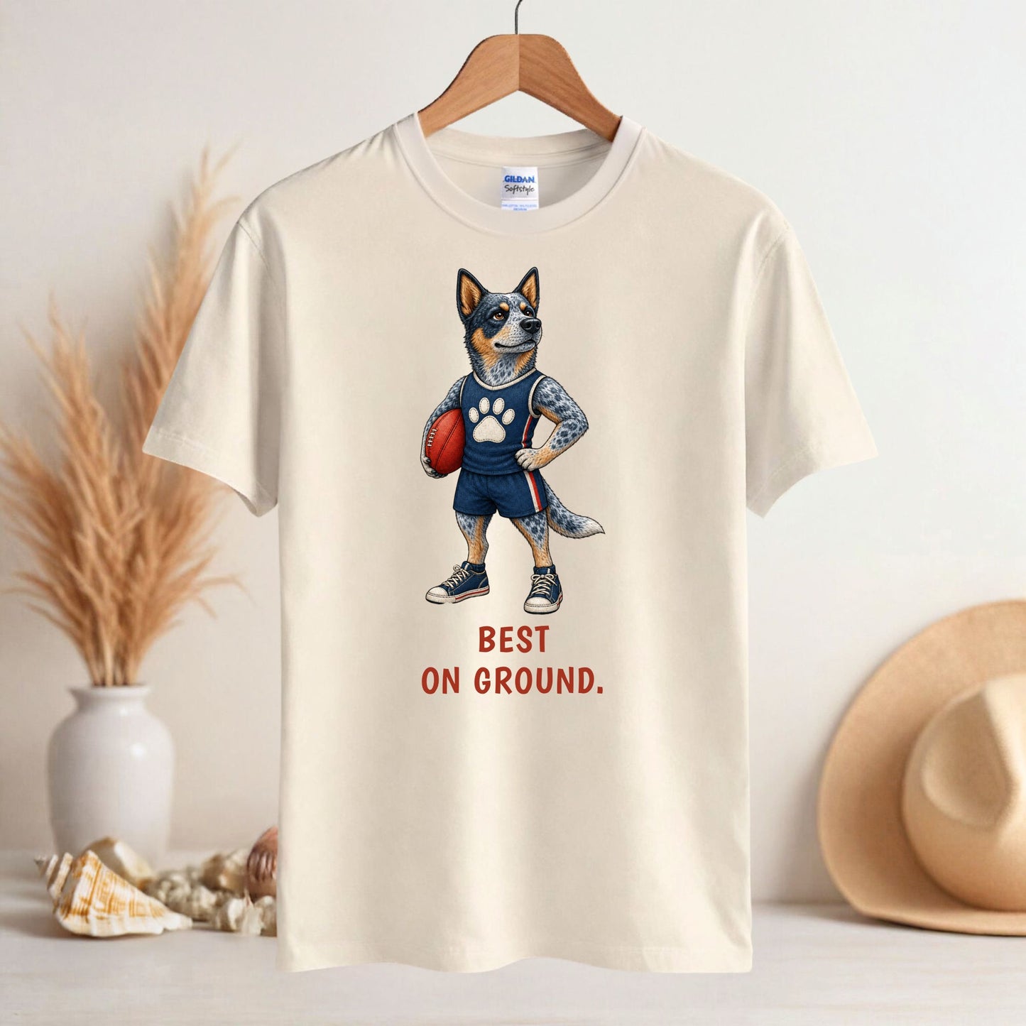 Best On Ground — AFL Blue Heeler Tee