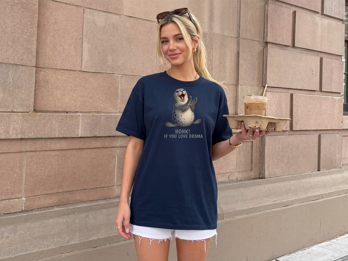 Honk If You Love Drama — Seal Tee
