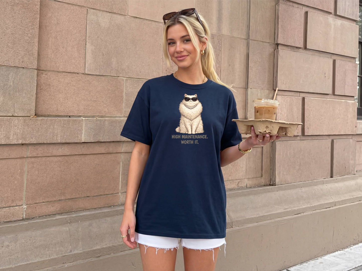 Persian Cat T-Shirt | Fashion Cat Tee | Wild & Kind Couture Creatures