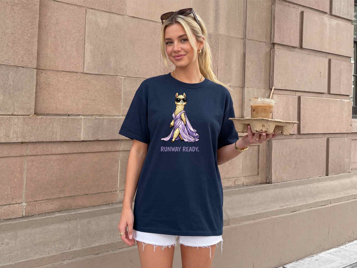 Fashion Llama T-Shirt | Couture Animal Tee | Wild & Kind Couture Creatures