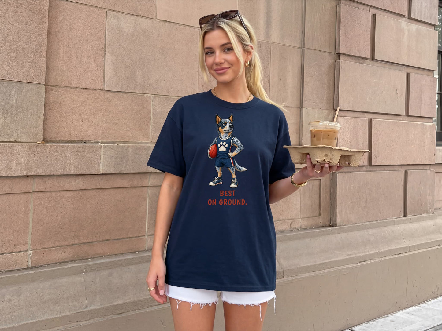 Best On Ground — AFL Blue Heeler Tee
