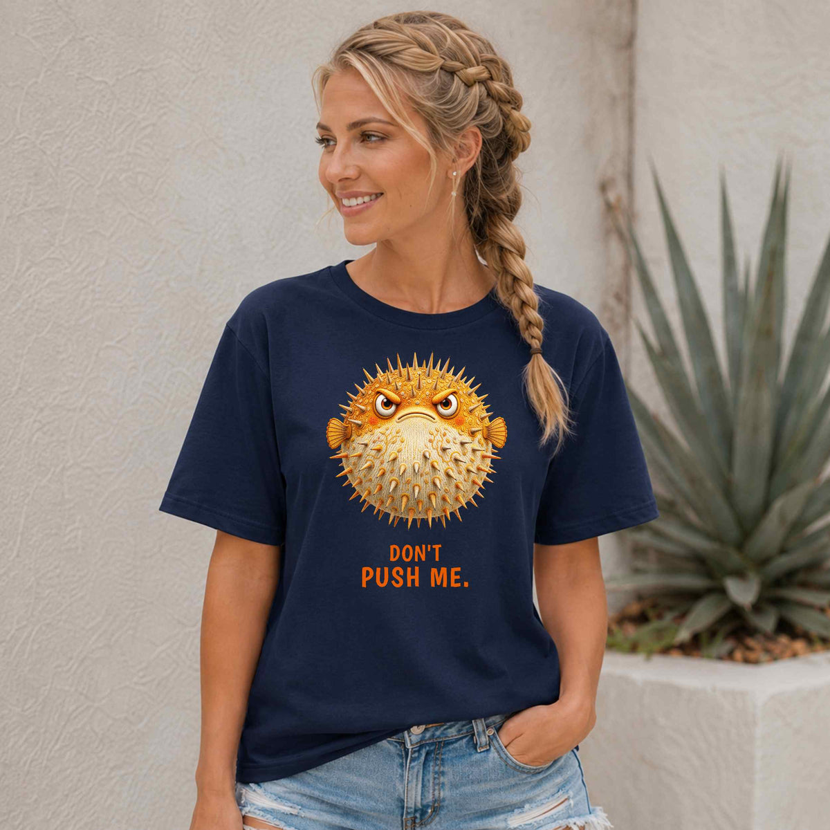 Don't Push Me — Reef Rebels Pufferfish Tee