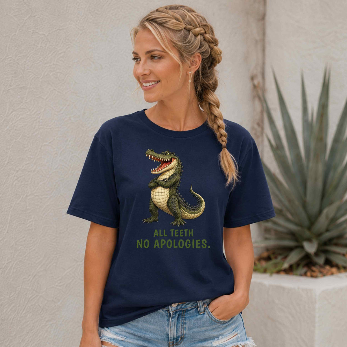 All Teeth. No Apologies. — Outback Originals Crocodile Tee
