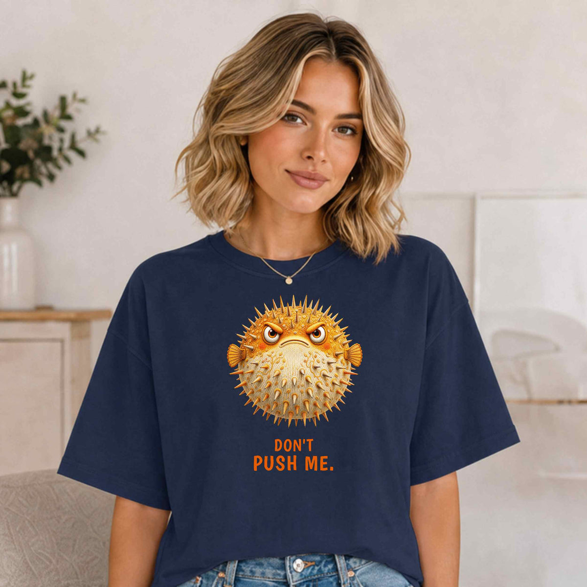 Don't Push Me — Reef Rebels Pufferfish Tee