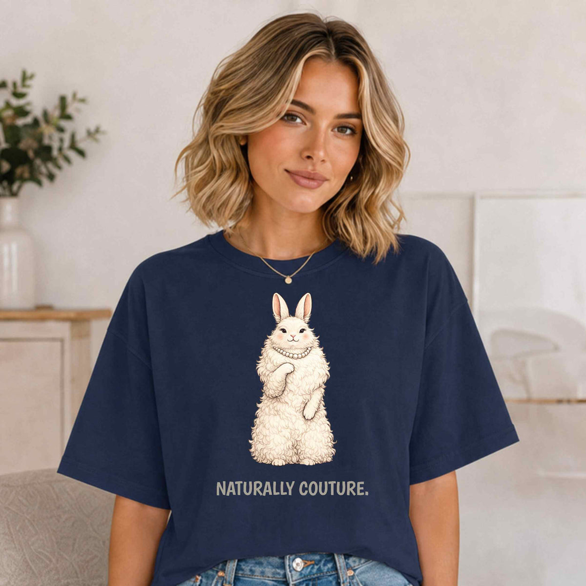 Angora Rabbit T-Shirt | Fashion Animal Tee | Wild & Kind Couture Creatures