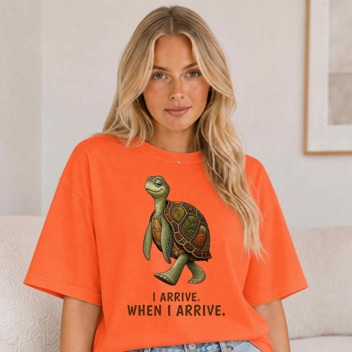 I Arrive When I Arrive — Sea Turtle Tee