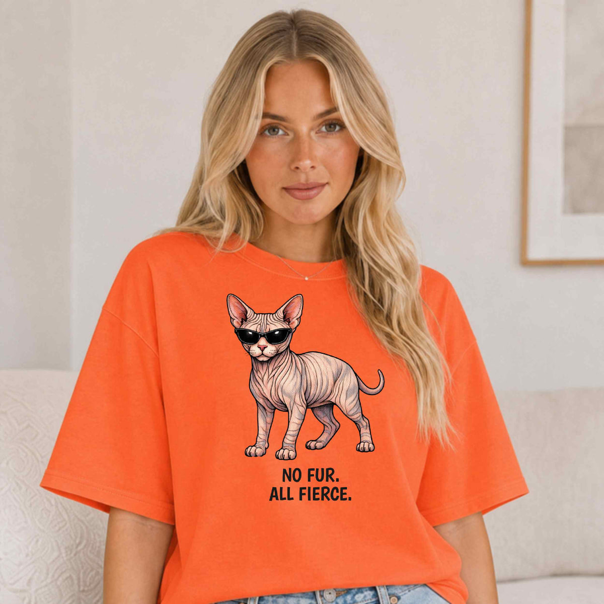 Sphynx Cat T-Shirt | Fashion Cat Tee | Wild & Kind Couture Creatures