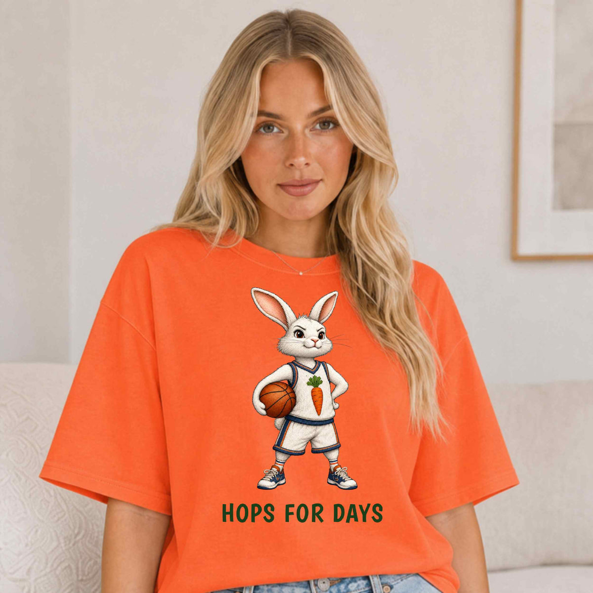 Hops For Days — Basketball Bunny Tee