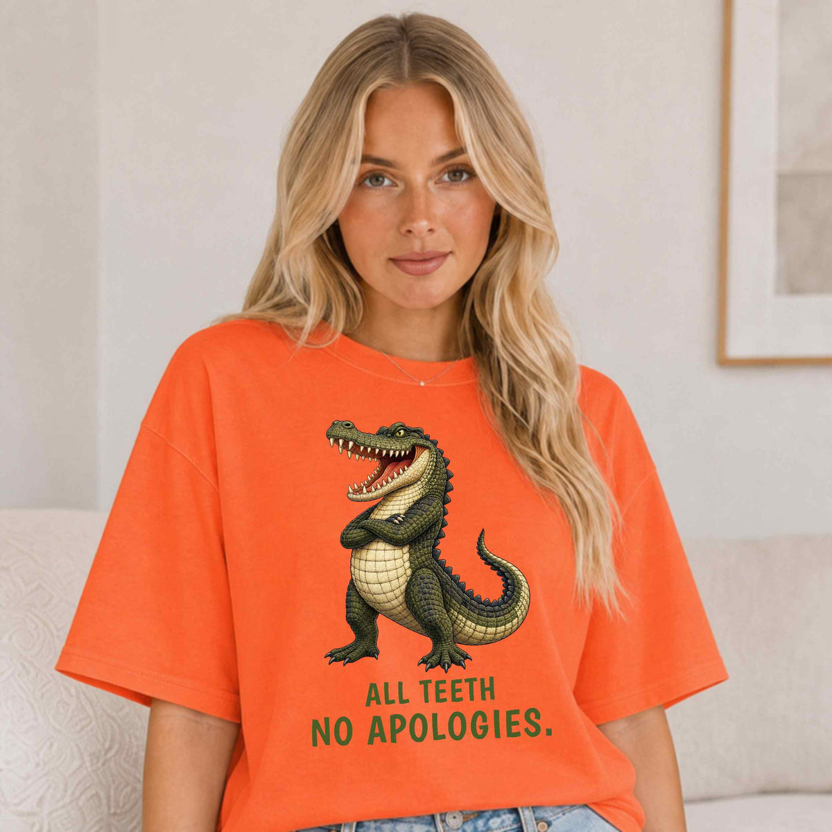 All Teeth. No Apologies. — Outback Originals Crocodile Tee