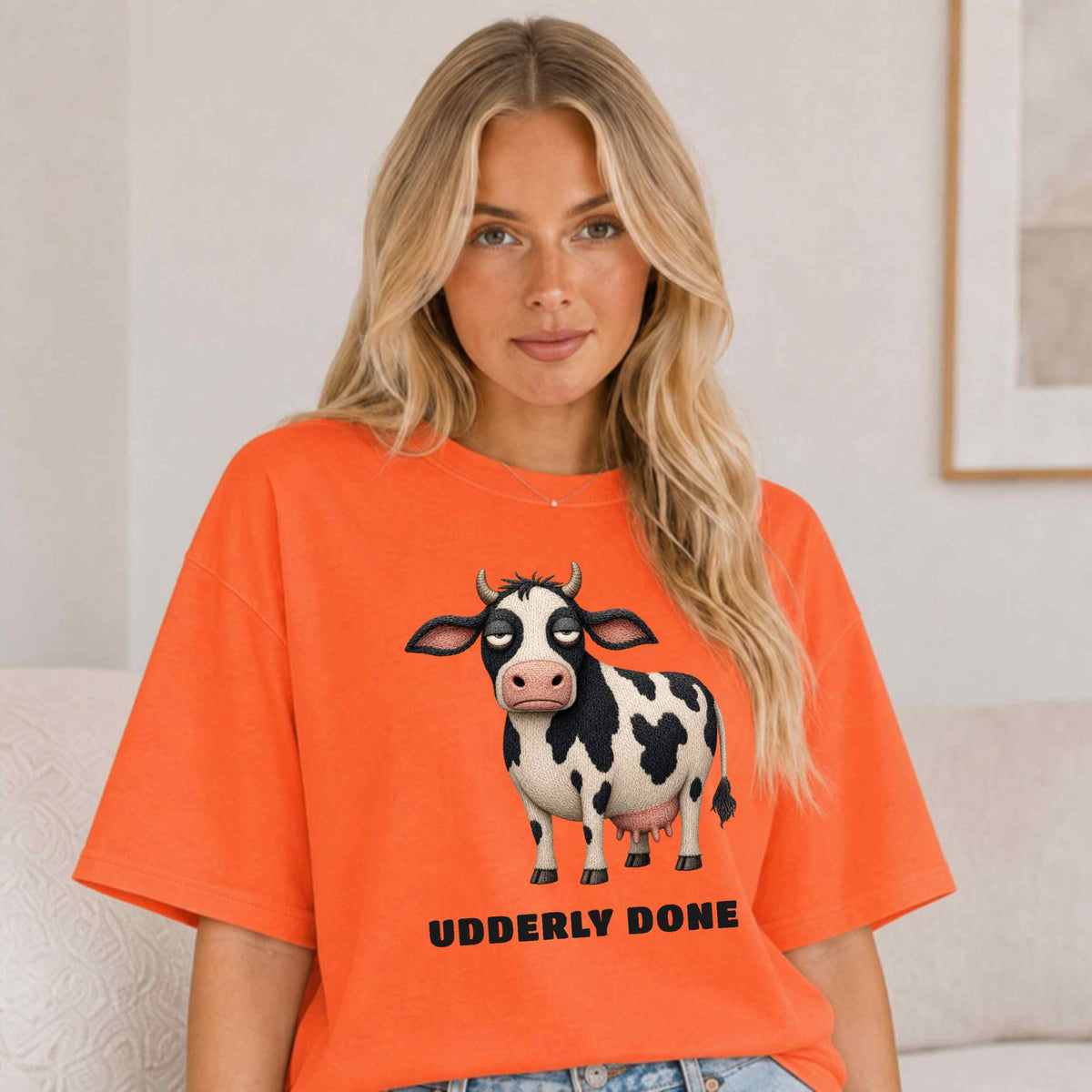 Udderly Done — Barnyard Baddies Cow Tee
