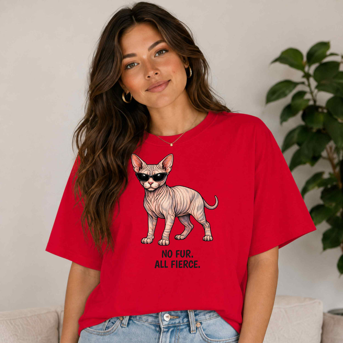 Sphynx Cat T-Shirt | Fashion Cat Tee | Wild & Kind Couture Creatures